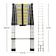 image 2 of 4.7m Telescopic Ladder Multi-Purpose folding Ladders Telescopic Extendable Portable Sturdy Loft Ladder