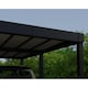image 5 of Oslo 20 x 20 Feet Carport Kit - Black Structure Grey polycarbonate Panels - L607.5 x W596.5 x H240.5 cm
