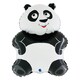 image 1 of Panda Black & White Giant Foil Helium Balloon 69cm / 27 in