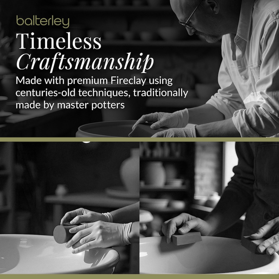 image 1 of Fireclay 2 Bowl Butler Kitchen Sink Full Weir Dark Grey 795x500mm | Grey | Soft Black | 500 x 795 x 220mm | 1