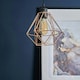 image 3 of ValueLights Modern Geometric Copper Metal Basket Cage Ceiling Pendant Light Shade