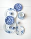 image 2 of Mikasa Hampton Porcelain Blue & White Flowers 19cm Side Plate | Blue
