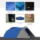 image 3 of Outsunny Compact Camping Tent w/ Vestibule & Mesh Vents for Hiking Green