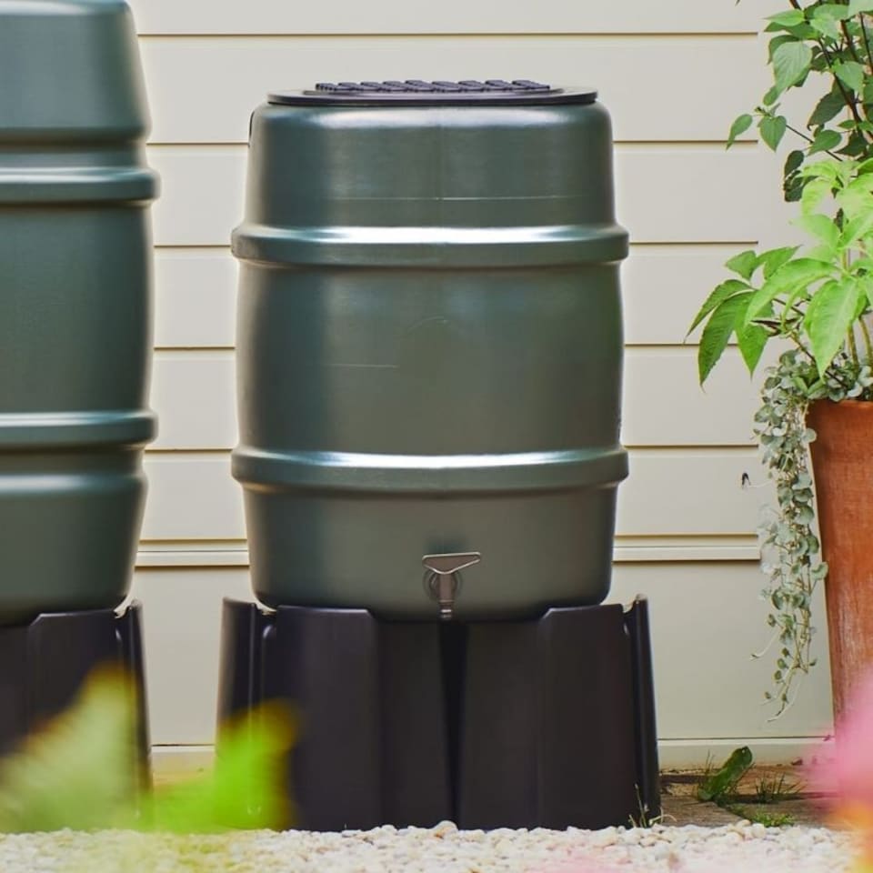 image 1 of Harcostar 114 Litre Water Butt Kit | Green | Green | 114 Litre | 1