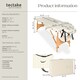 image 6 of Massage Table Freddi - 2-zone bed, foldable, with carry bag, head and armrests | Cream | beige | 1