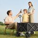 image 9 of Outsunny Foldable Garden Cart, Outdoor Utility Wagon with Carry Bag, Camouflage