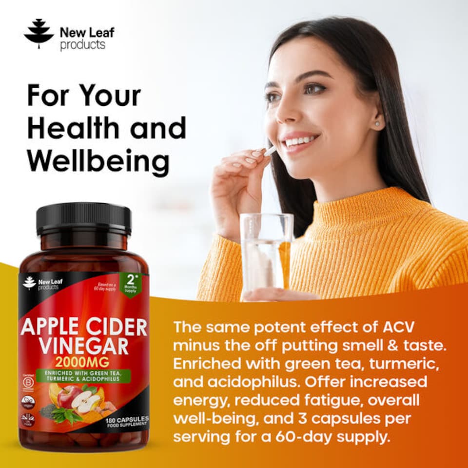 image 1 of Apple Cider Vinegar Complex High Strength Capsules