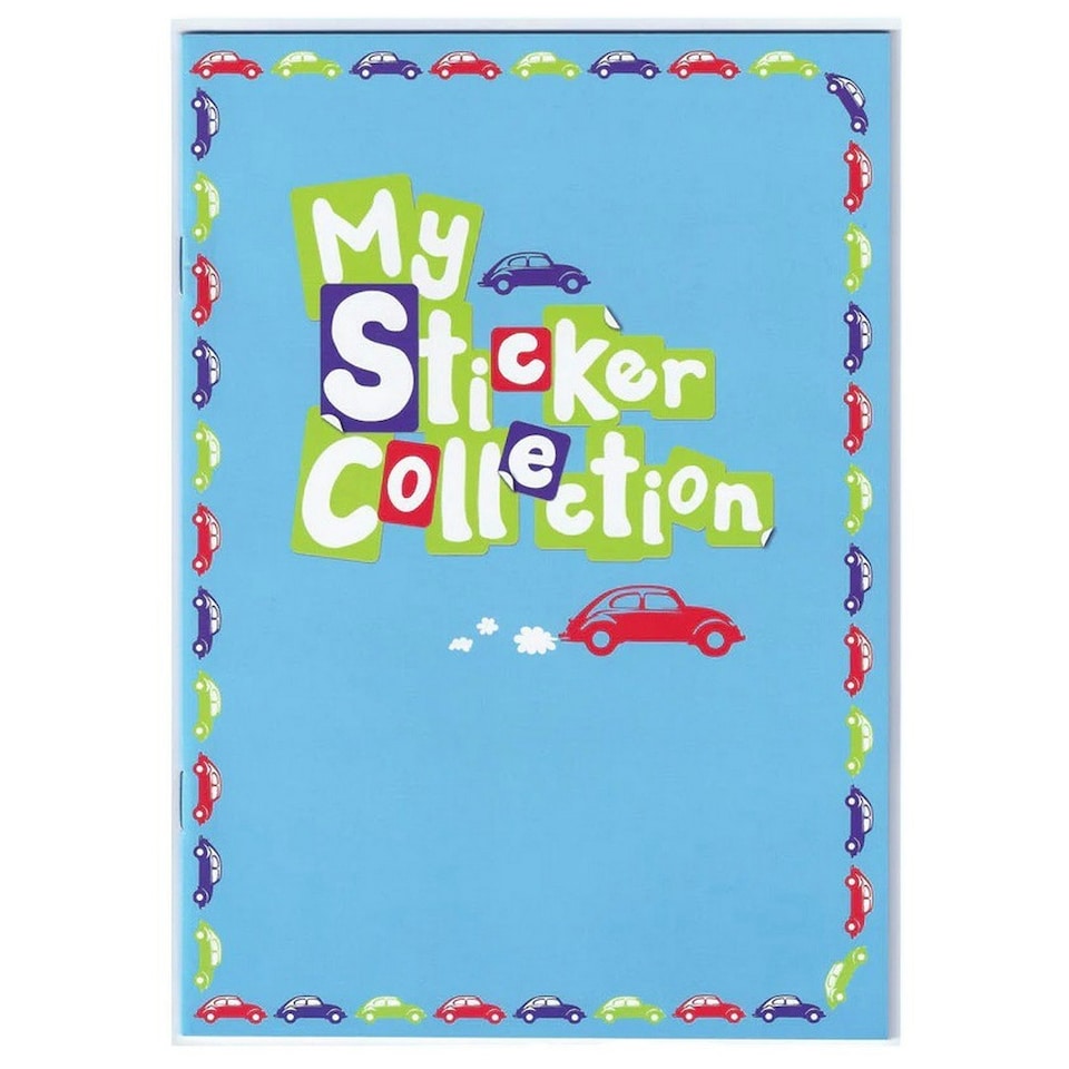 Collection Cars Sticker Book - Blue - One Size