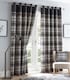 image 2 of Orleans Charcoal Eyelet Curtains Grey | Grey | 66x72"