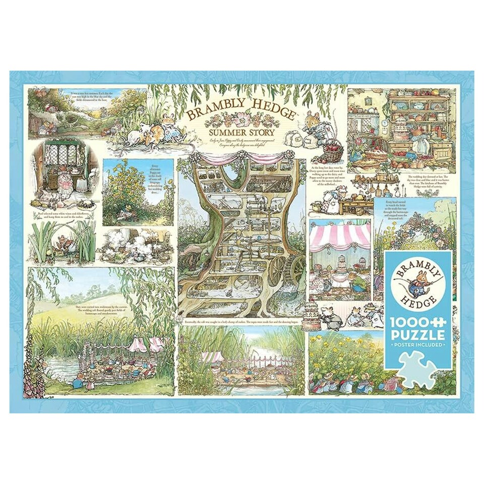 image 1 of Cheatwell Games Brambly Hedge Summer Story Jigsaw Puzzle 1000 Pieces