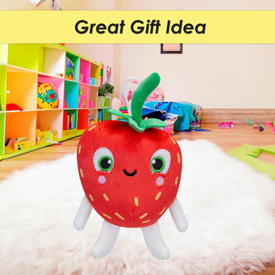 image 1 of Berry Boo Pinata Smashlings Soft Toy Cute Plushie Huggable Cuddly 15cm Red