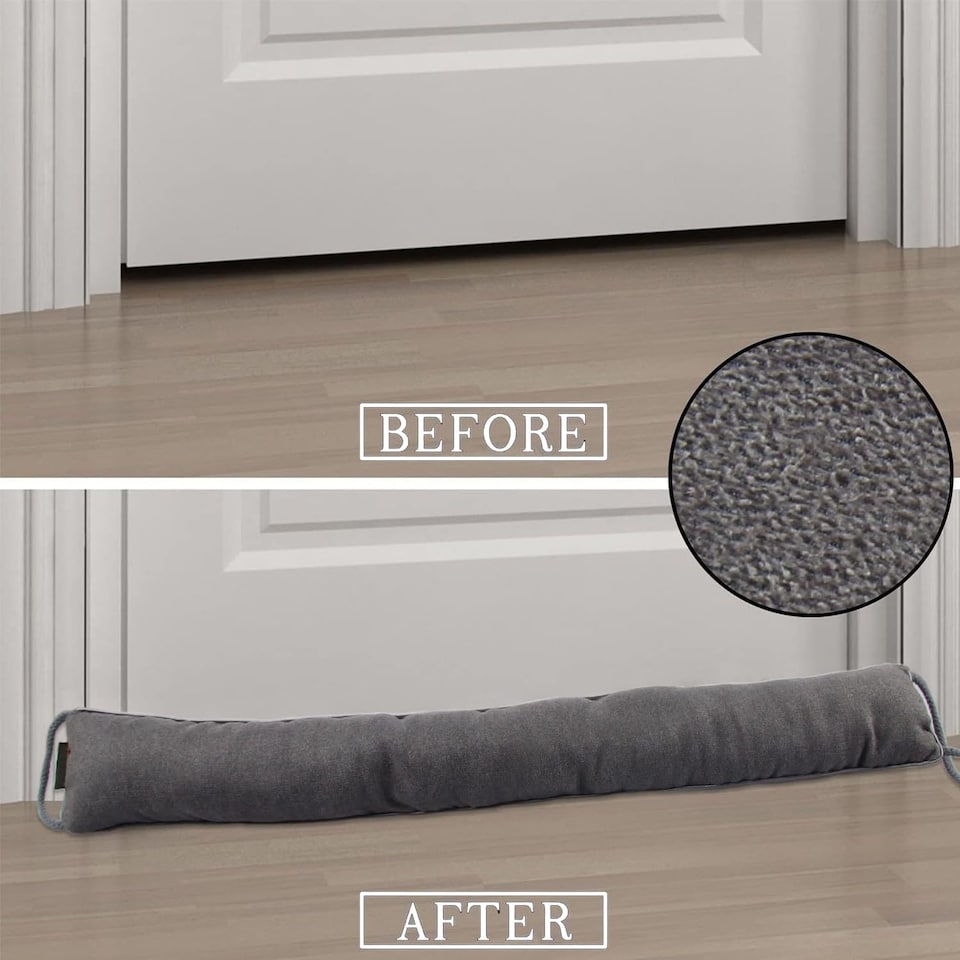 1-Pack 91 x 8 cm Heavy Under Door Draught Excluder Cushion Draft Wind ...