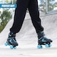 image 6 of The Magic Toy Shop Black And Blue Adjustable Quad Roller Skates Small UK 11 - 1