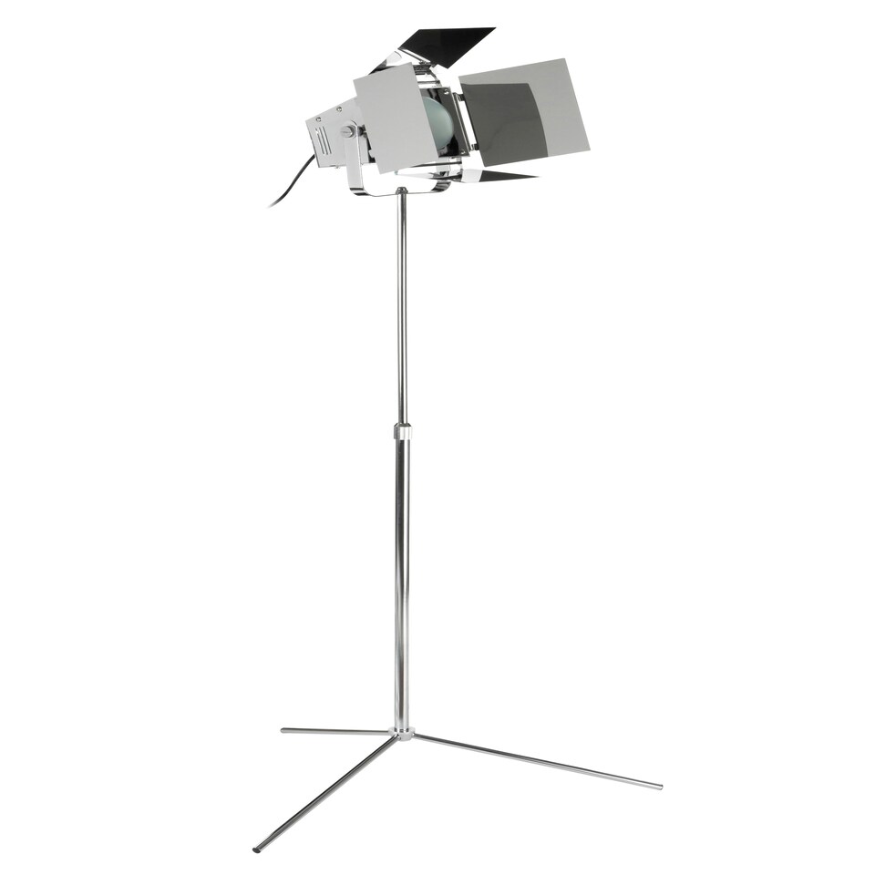 image 1 of Interiors by Premier Chrome Floor Lamp Silver