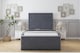 image 1 of Sloomy Somerset Steel Plush Bed Frame With Mattress With 50" Upholstered Headboard 4' Small Double