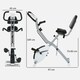 image 7 of SPORTNOW Folding Exercise Bike with Arm Bands and Hand Pulse Sensor, White