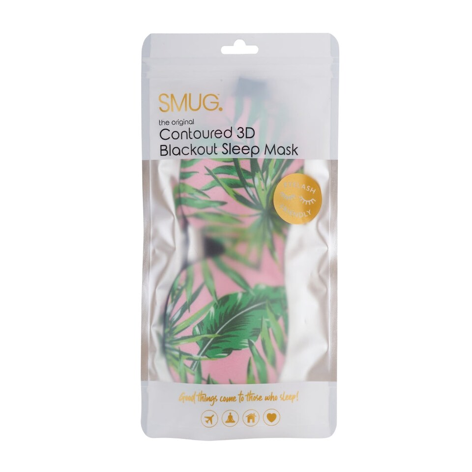 image 1 of SMUG Contoured 3D Blackout Sleep Mask - Palm Print