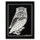 image 1 of Julie de Graag Framed Wall Art Print Two Owls Vintage Animal Painting Home Décor