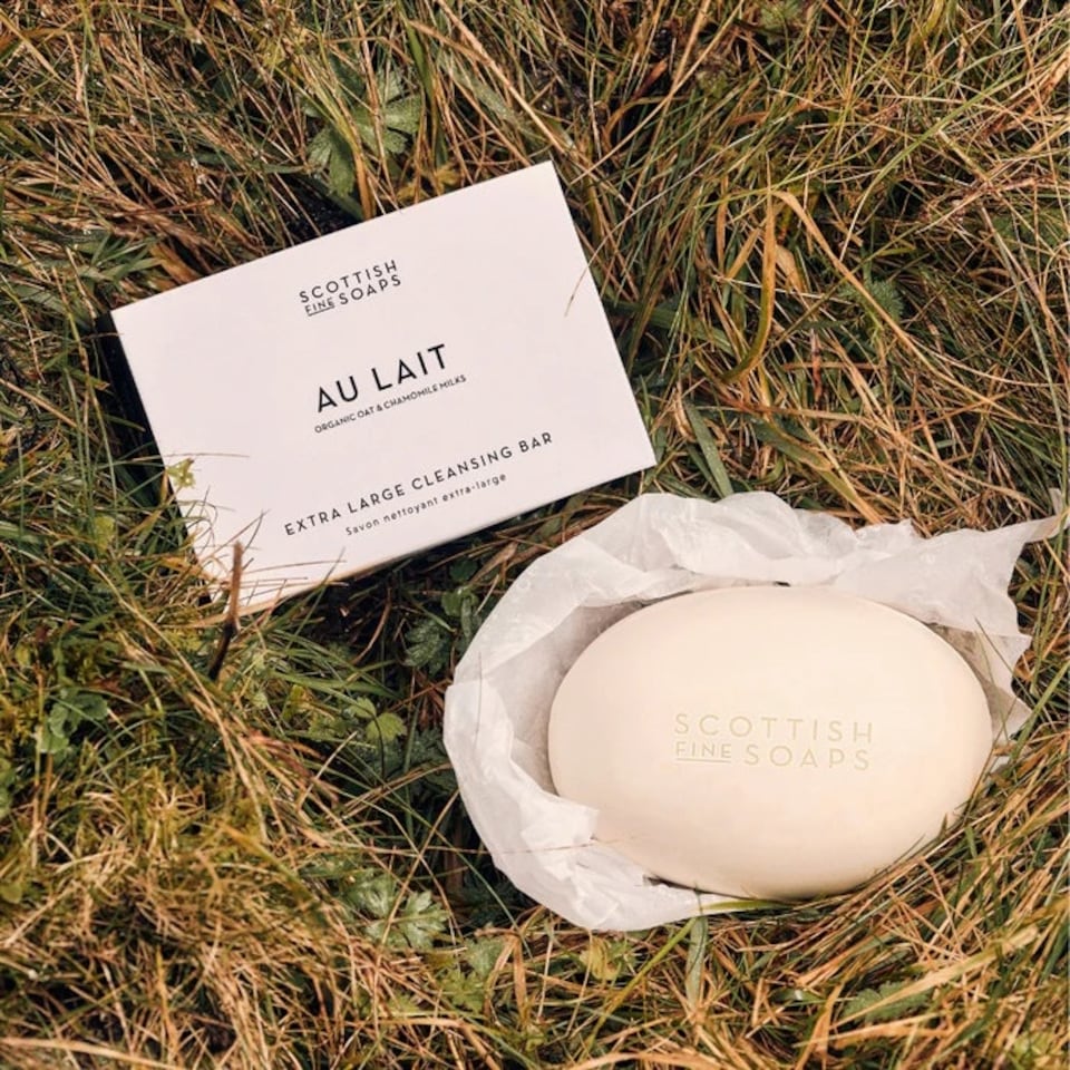 image 1 of Scottish Fine Soaps Company Au Lait Extra Large Cleansing Soap Bar 300g
