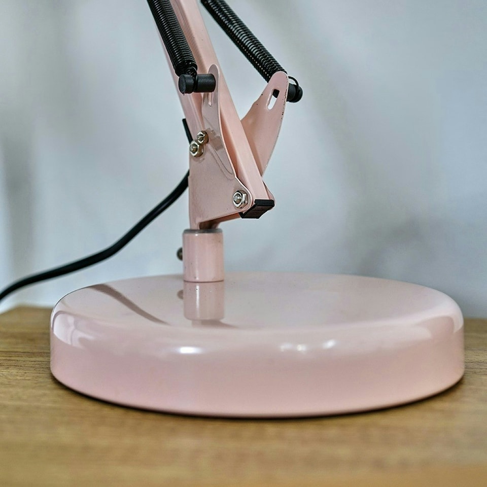 image 1 of ValueLights Monda Painted Pink Table Lamp and E14 Golfball LED 4W Warm White 3000K Bulb