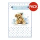 image 1 of Simon Elvin As Your Baby Boy Is Christened Greetings Card (Pack of 6) - White/Blue - One Size Blue | One Size