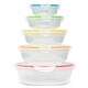 image 3 of LocknLock Nestable Food Containers with Lids Round Meal Prep Boxes - Pack of 5