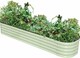 image 2 of Original Veggie Bed Sage Green Vegetable Steel Raised Planter x2 | Green
