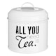 image 4 of Interiors by Premier Set Of 3 Round Canisters, Fun Printed Metal Storage Tins With Humorous Labels, Ideal For Tea, Coffee, Sugar