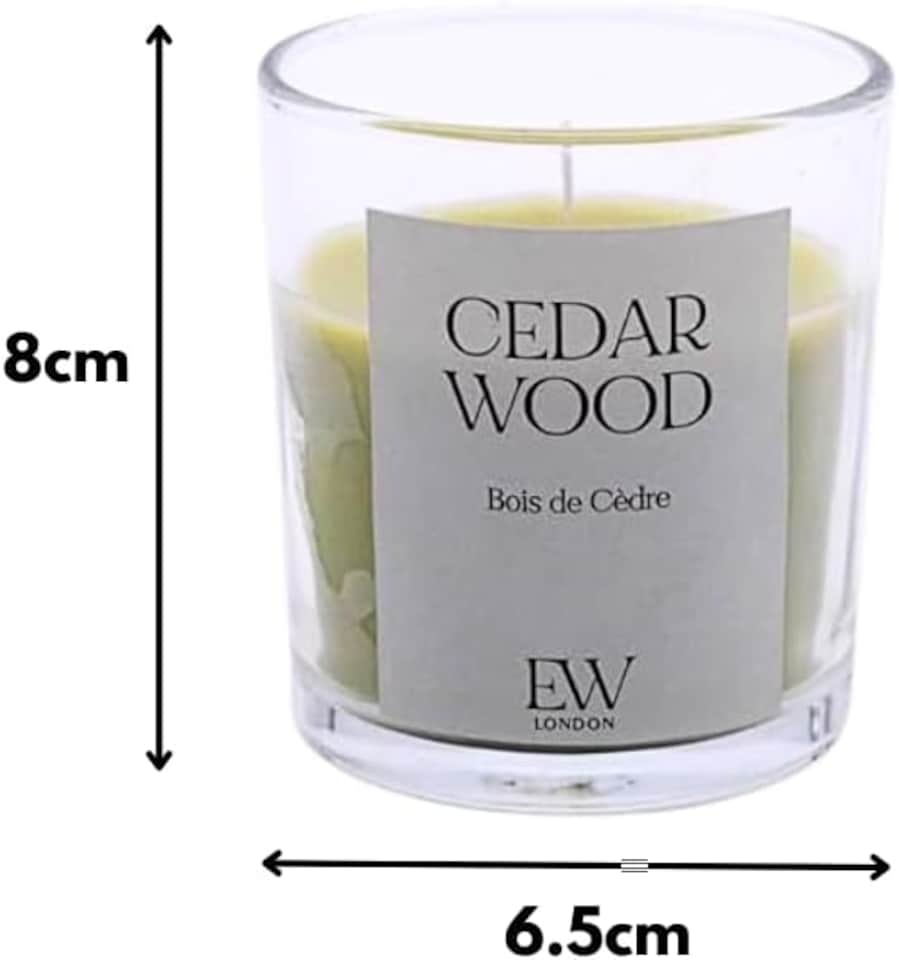 image 1 of Marco Paul Cedarwood Scented Glass Candle 8cm