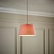 image 1 of ValueLights Aspen Small Blush Tapered Ceiling Lamp Shade Pink