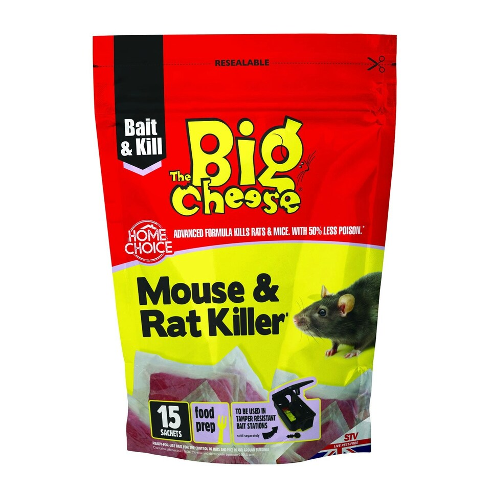 image 1 of The Big Cheese Mouse & Rat Killer Pasta Bait Sachets