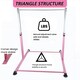 image 4 of Gymnastics Horizontal Kip Bar Home Gym Adjustable Height For Children Kids Pink