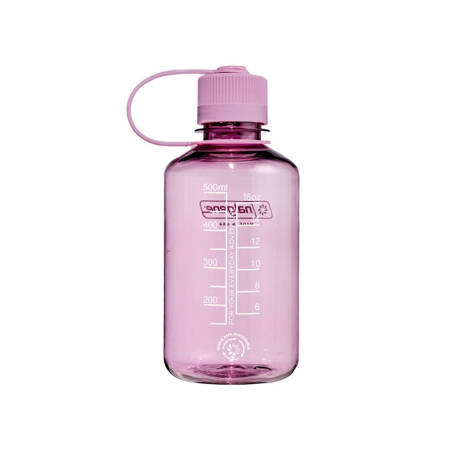 image 1 of Nalgene Narrow Mouth 500ml Tritan Sustain Water Bottle - Cherry Blossom Monochrome