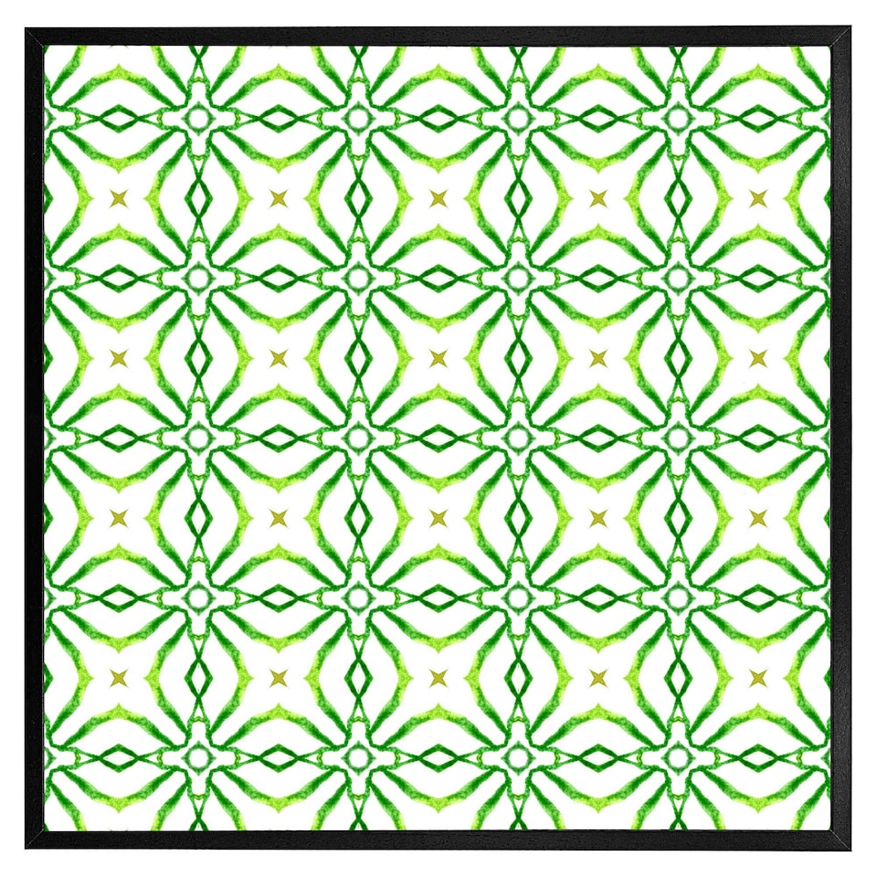 image 1 of Swimwear fabric green alluring boho chic (Picture Frame) Brown | Oak | M