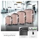 image 3 of Suitcase Set Mila - 4 hard-shell suitcases, including luggage scales and tags | Gold | rose gold | 1