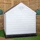 image 10 of 99 x 92cm Samuel Alexander Large Outdoor Plastic Dog House with Raised Bed | Grey | Grey