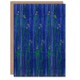 image 1 of Furuya Korin Art Card Vintage Japanese Blue Floral Pattern