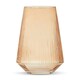 image 4 of Interiors by Premier Smoked Amber Glass Vase, Minimalist Flower Vase, Decorative Glass Vase, Small Flower Vase for Living Room Orange
