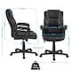 image 3 of Yaheetech PU Leather Executive Chair with High Back Black | Black