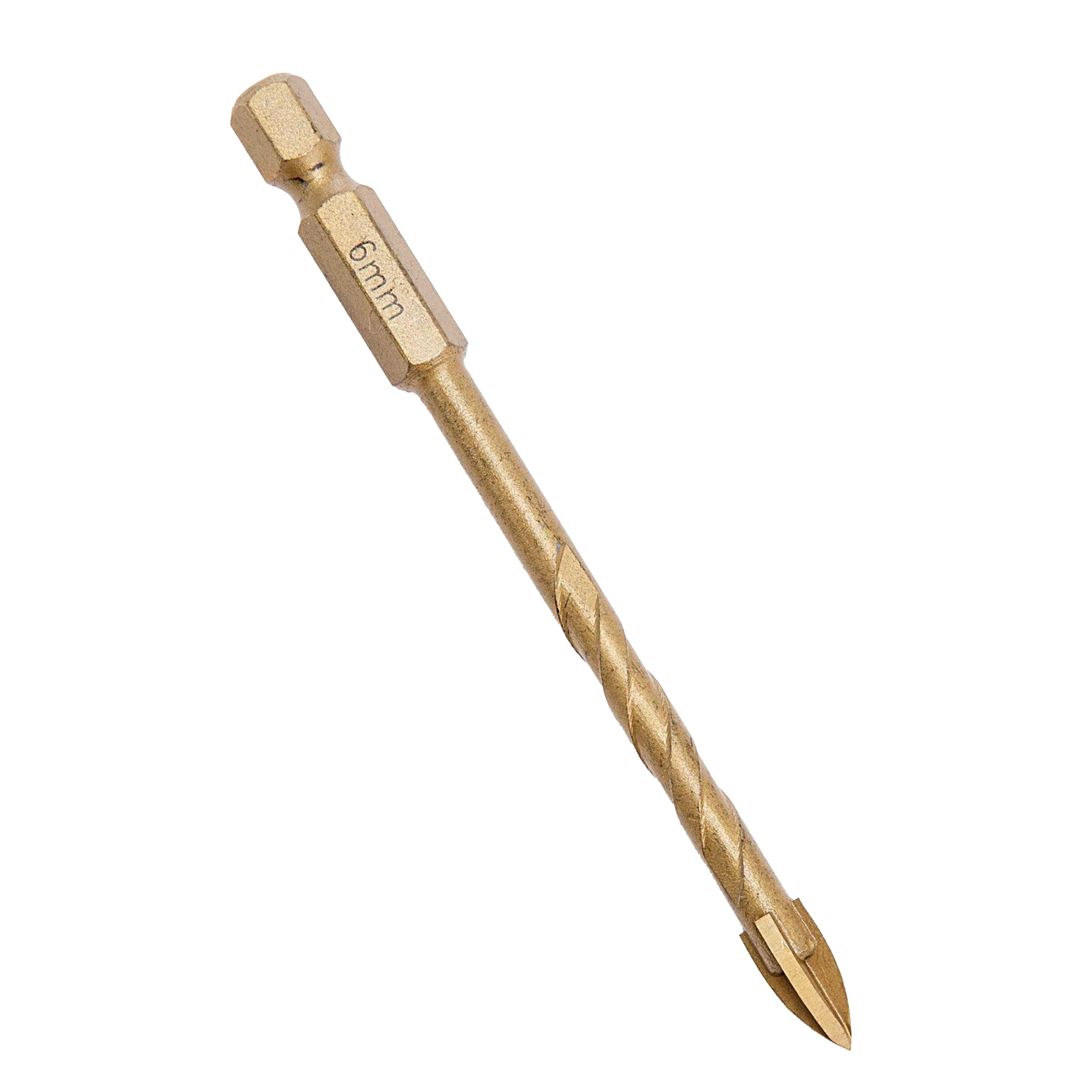 Abracs 4 Cutter Head Drill Bit Gold Gold 6mm 1