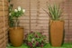 image 3 of Primrose Aged Rust Effect Flared Square Planter Plant Pot 76cm