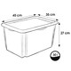 image 5 of Keeeper Peppa Pig Turn Around Stackable Box with Lid 30 Litre Natural Transparent