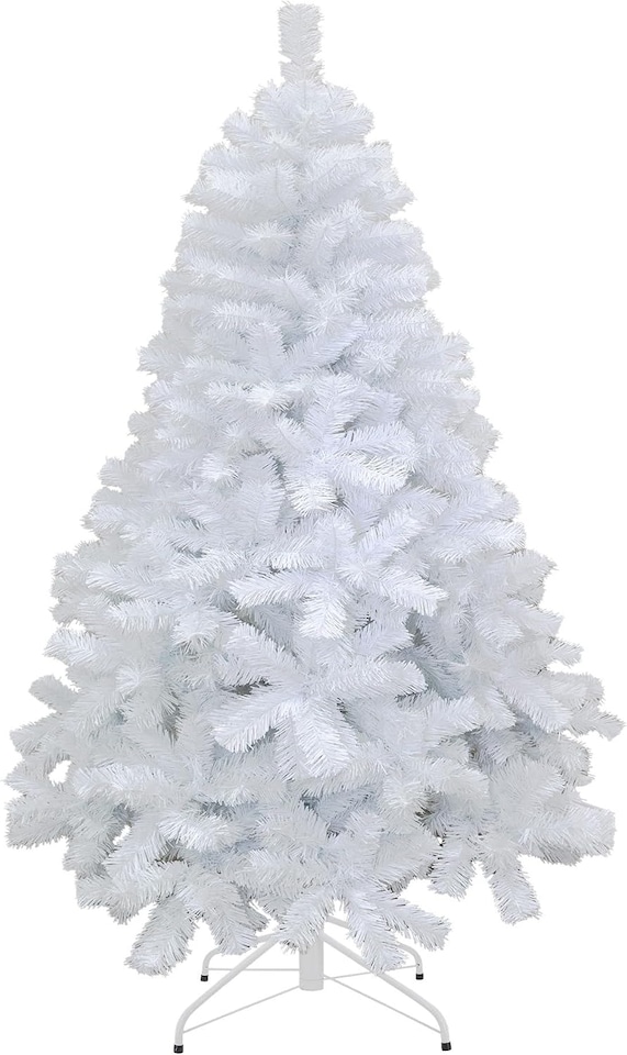 image 1 of 4FT White Alaskan Pine Christmas Tree - Festive Indoor Xmas Decoration for Home and Holiday Display