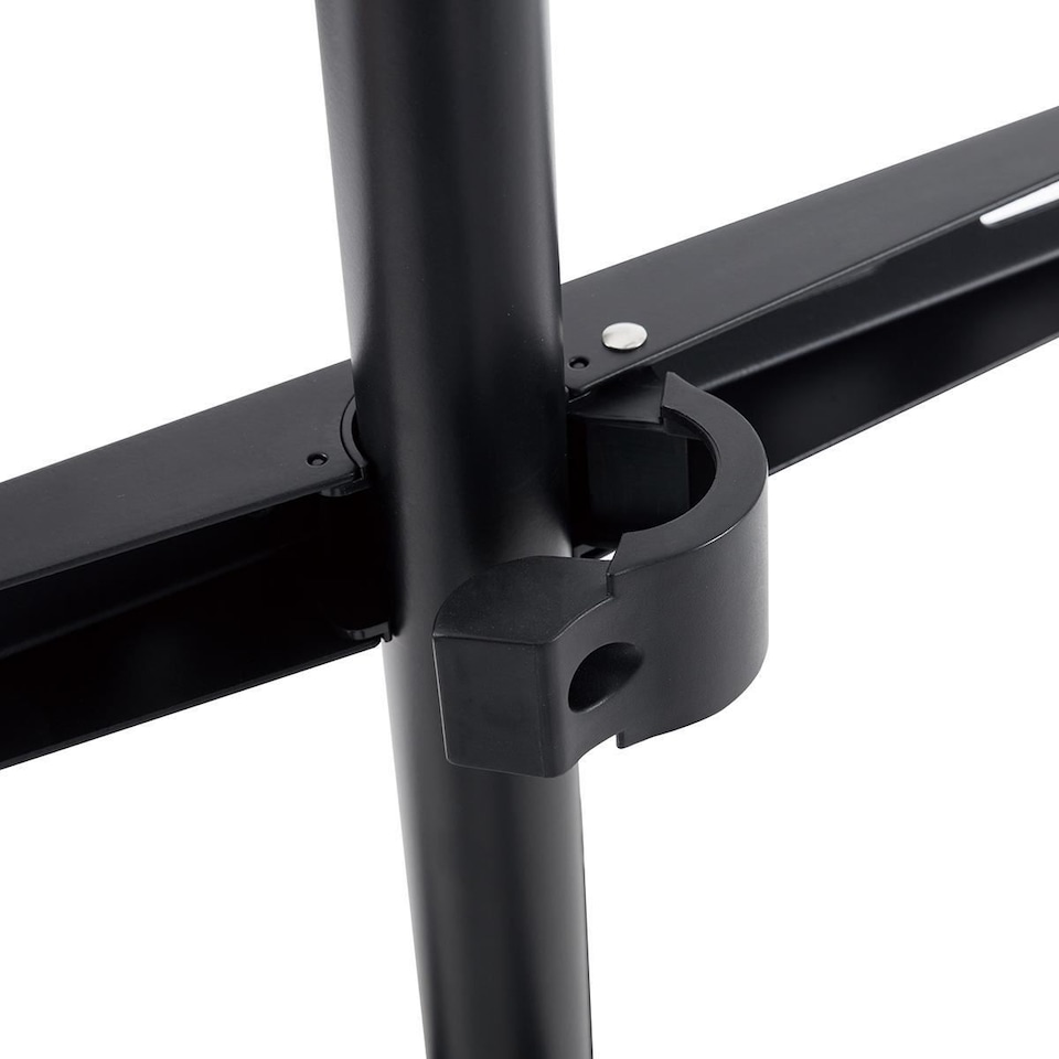 image 1 of Nedis TV Floor Stand, for Screen Size 50-65" Max Load 35kg, Fixed Design Bracket Tripod with 140° Rotate and Cable Management, Max VESA 400x400 - Black/Beech