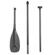 image 2 of Riding not Hiding Full Carbon 3-Piece Paddle | Black | Carbon | Standard