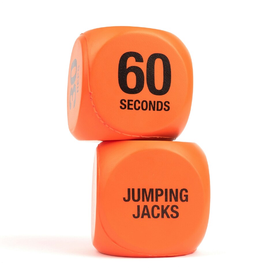 image 1 of Fitness Routine Exercise Dice - Orange