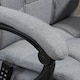 image 8 of Vinsetto Fabric Vibration Massage Office Chair with Heat, Head Pillow, Grey