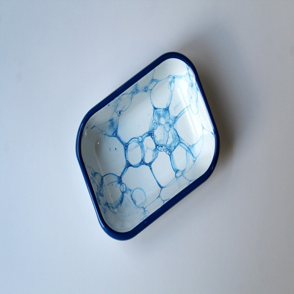 image 1 of Bubble Collection Enamel 3-Piece Rectangular Serving And Roasting Dish Set