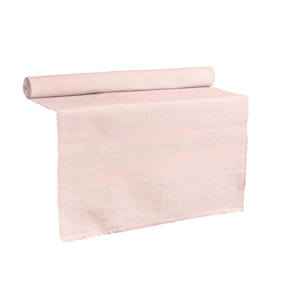 image 1 of Nicola Spring Cotton Fabric Table Runner - 48cm x 183cm - Baby Pink | Pink | Baby Pink