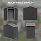 image 3 of Outsunny 6.5x3.5ft Metal Garden Shed for Garden and Outdoor Storage, Dark Grey
